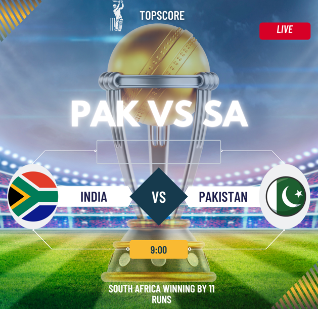 Pakistan vs South Africa: A Thrilling Contest Ends in South Africa’s Victory by 11 Runs